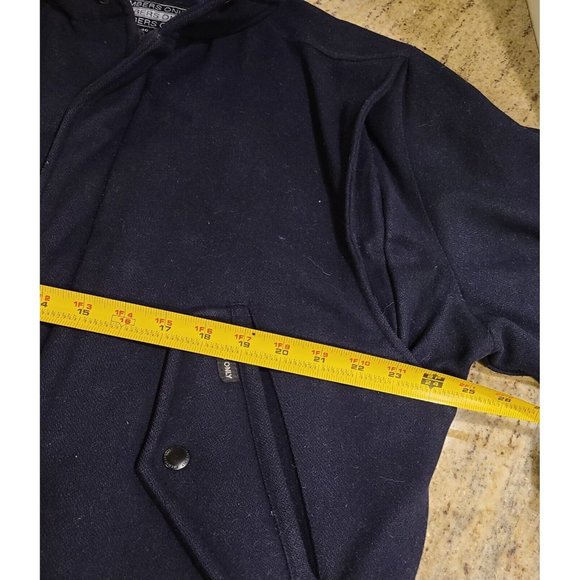 MEMBERS ONLY Lined Wool Jacket SIZE 40 Blue Vintage Zip Front - Picture 10 of 12